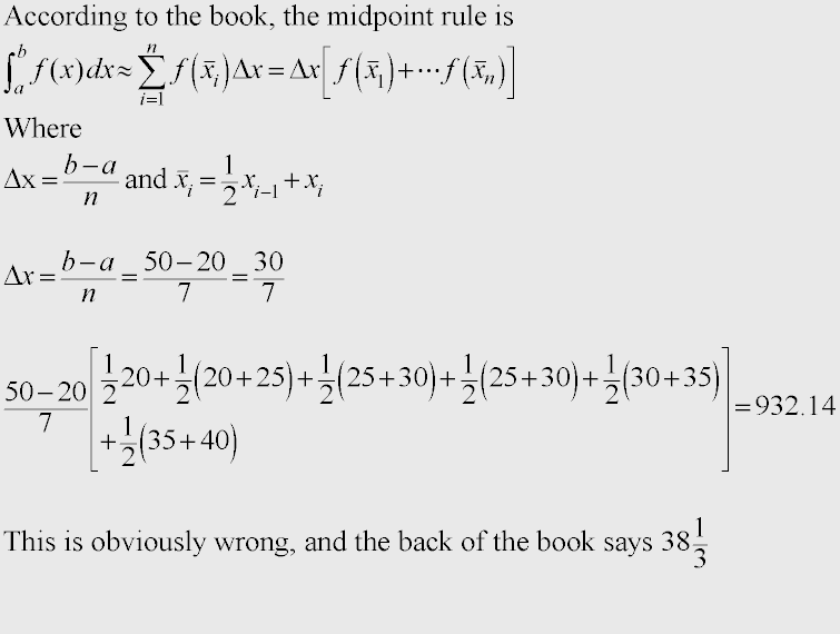 General Formula For Midpoint Rule